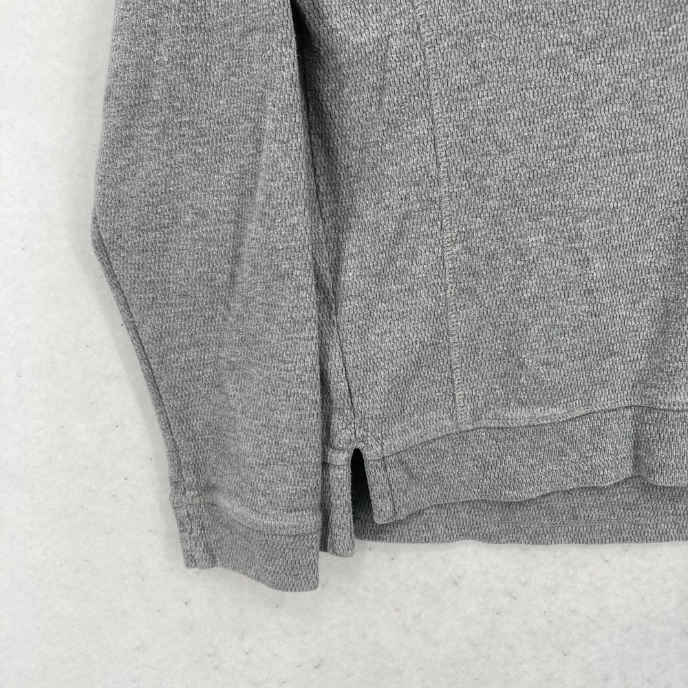 Fat Face UK Henley Pullover Sweater Mens Small Gray Knit Long Sleeve Casual Camp - Picture 2 of 11